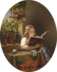 Niña leyendo